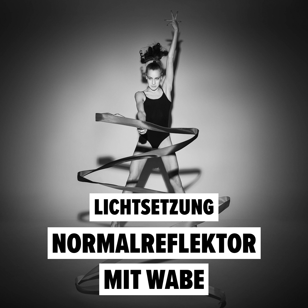 Lichtsetzung Normalreflektor mit Wabe