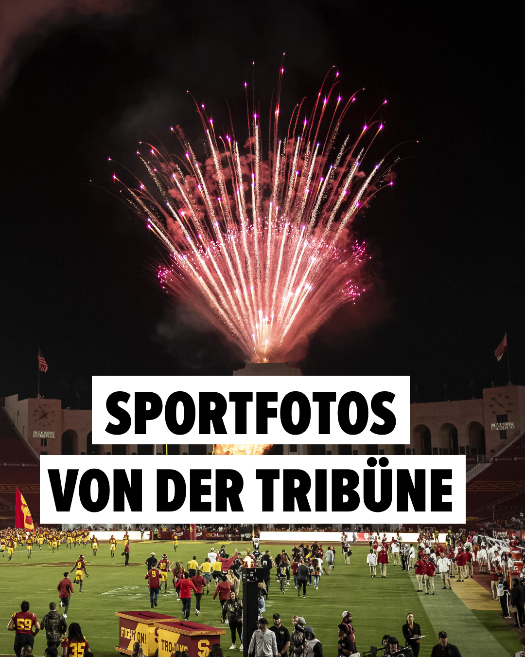 Sportfotos von der Tribüne